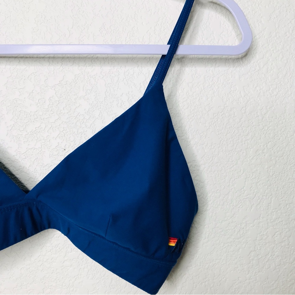 AVIATOR NATION Triangle Adjustable Sports Bra Royal Blue - Picture 7 of 14